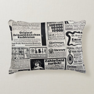 Typical advertisements in German in a European new Decorative Cushion