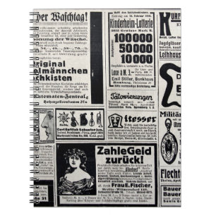 Typical advertisements in German in a European new Notebook