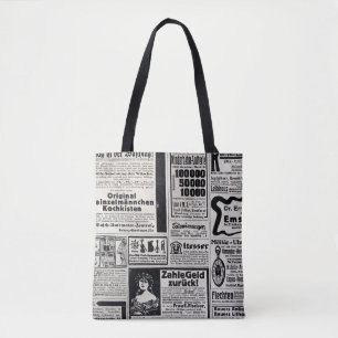 Typical advertisements in German in a European new Tote Bag