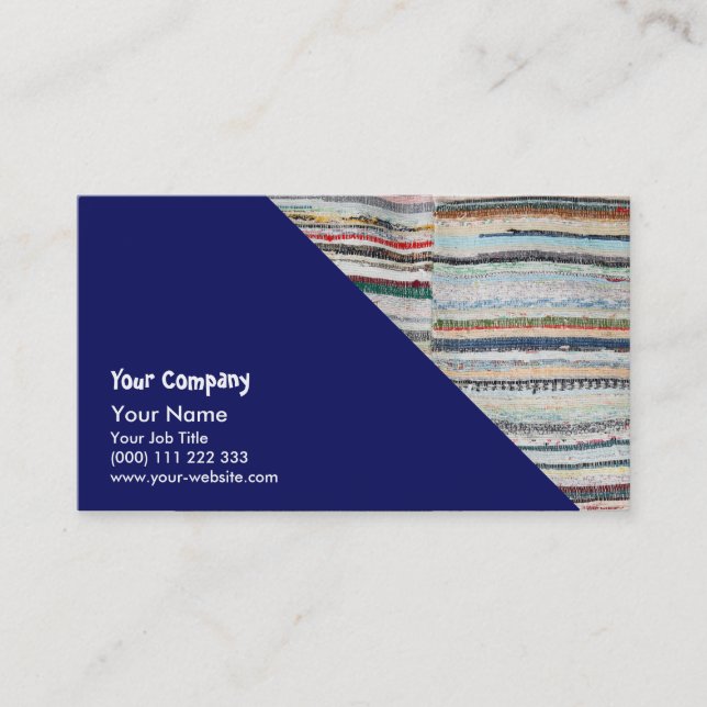 Typical azorean blanket business card (Front)