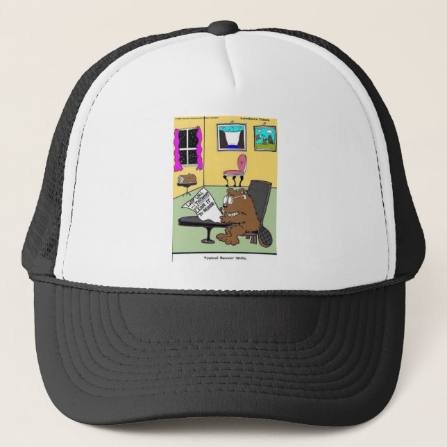 Typical Beaver Last Will & Testament Trucker Hat (Front)