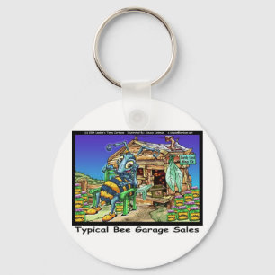 Typical Bee Garage Sales Funny Gifts & Tees Key Ring