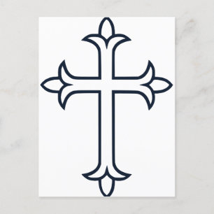 Typical Christian cross Postcard