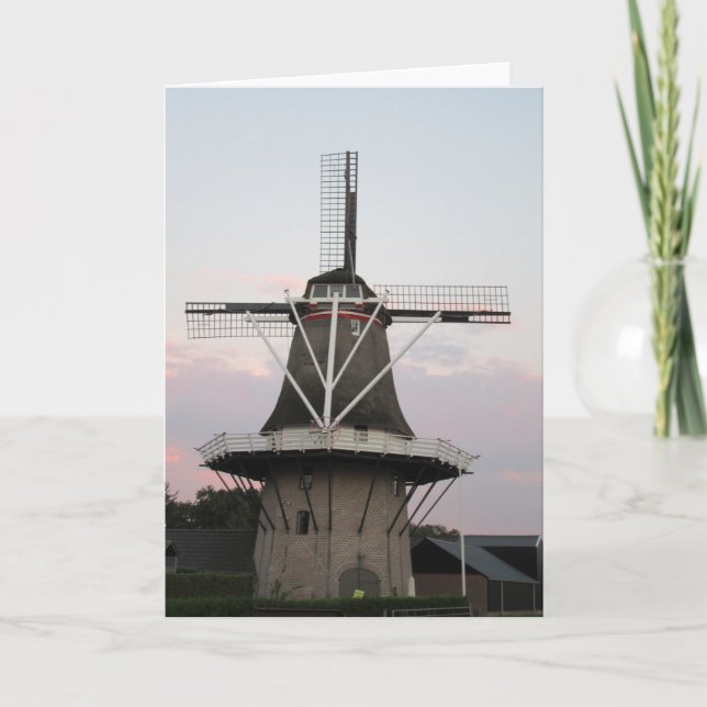 Typical Dutch windmill. Card (Front)
