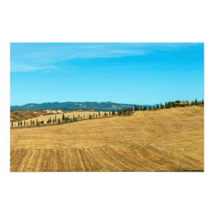 Typical landscapes for Siena Province in Tuscany Photo Print