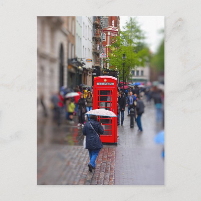 Typical London - Don't Forget the Umbrella Postcard (Front)