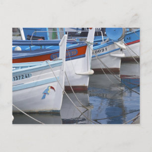 Typical Provencal fishing boats painted in 2 Postcard