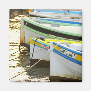 Typical Provencal fishing boats painted in Magnet