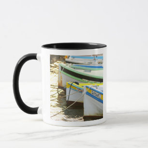 Typical Provencal fishing boats painted in Mug