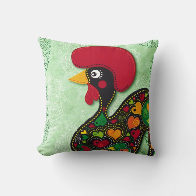 Typical Rooster of Barcelos pillow (Front)
