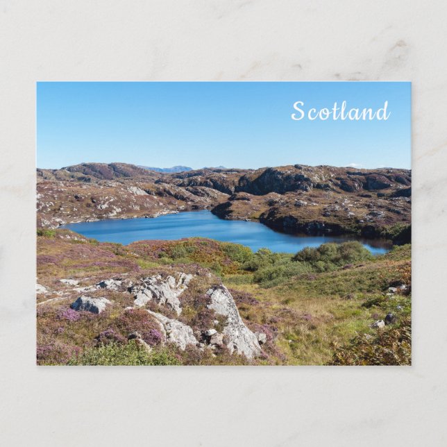 Typical Scottish Highlands landscape - Scotland Postcard (Front)