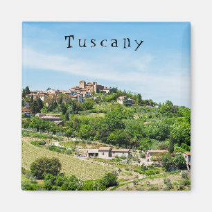 Typical Traditional Village in Tuscany - Italy Magnet