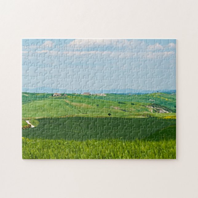 Typical Tuscany Landscape with Hills - Italy Jigsaw Puzzle (Horizontal)