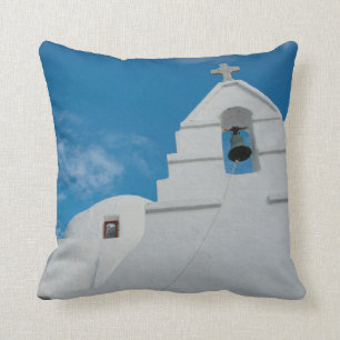 Typical whitewashed church cushion