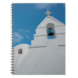 Typical whitewashed church notebook