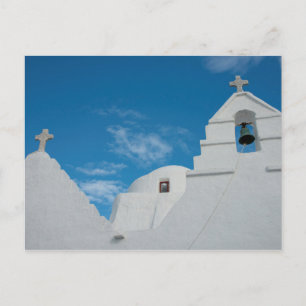 Typical whitewashed church postcard
