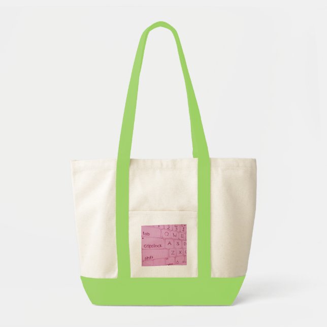 Typin' tote bag (Front)