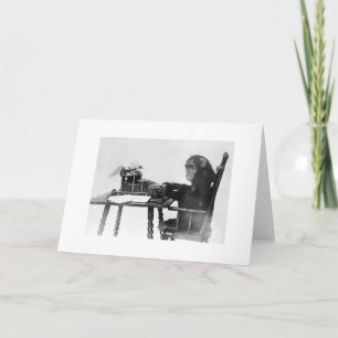 Typing Monkey Card