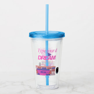 Typing My Future Acrylic Tumbler