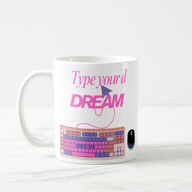 Typing My Future Coffee Mug (Left)