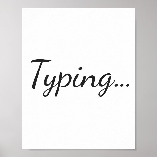 Typing Poster (Front)