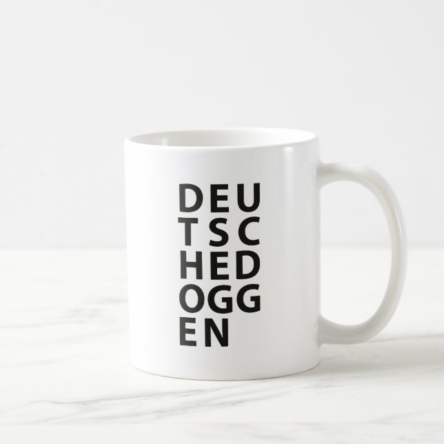 Typo: Deutsche Dogge Coffee Mug (Right)