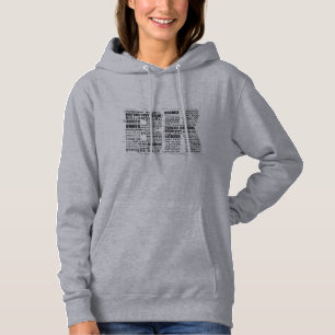 Typographic Brooklyn BK Text Hoodie