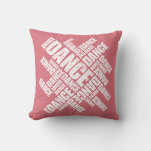 Typographic Dance (Distressed) Cushion