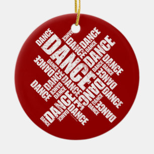 Typographic Dance (Distressed) ornament