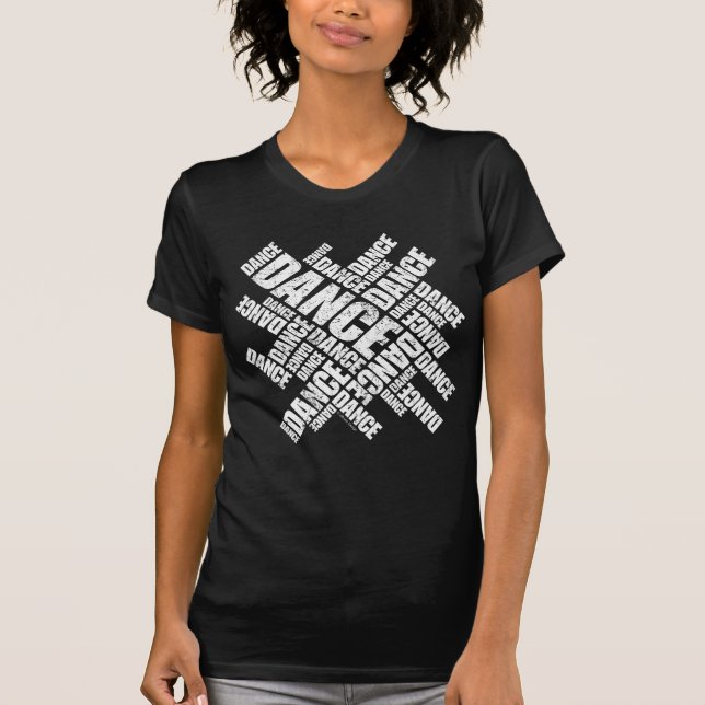 Typographic Dance (Distressed) T-Shirt (Front)