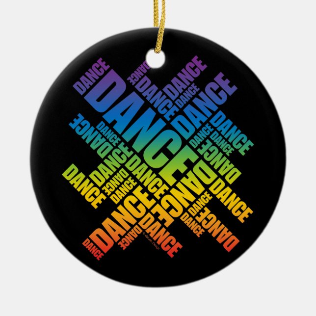 Typographic Dance (Spectrum) ornament (Front)