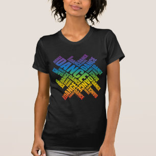 Typographic Dance (Spectrum) T-Shirt