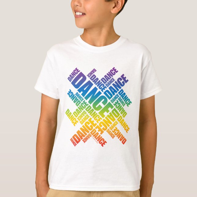 Typographic Dance (Spectrum) T-Shirt (Front)