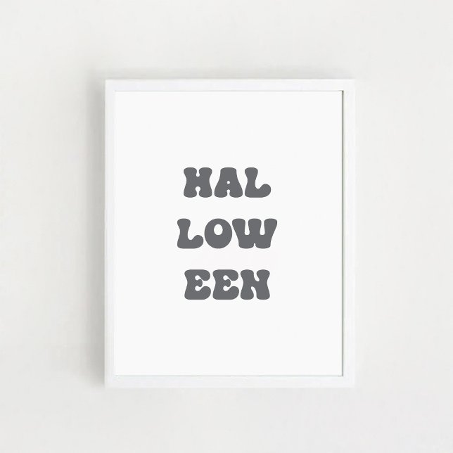 Typographic Halloween Poster (Creator Uploaded)