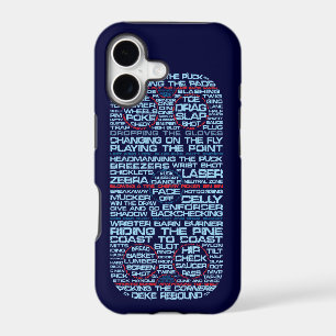 Typographic Ice Hockey Rink iphone 5 Case