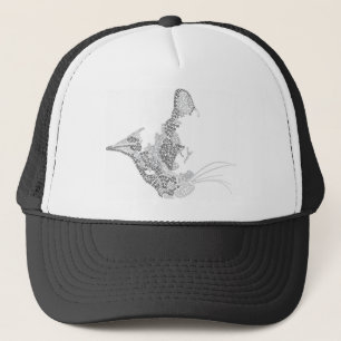 Typographic Kitty Trucker Hat