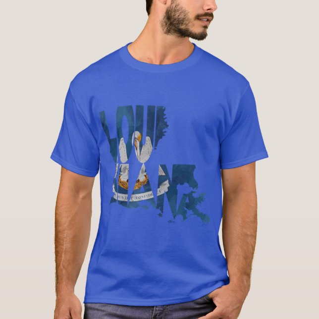 Typographic Map Flag T-Shirt (Front)