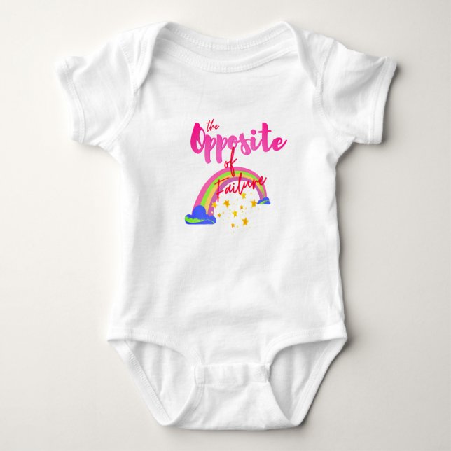 Typographic motivational Baby Bodysuit (Front)
