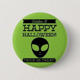 Typographic retro Halloween 6 Cm Round Badge