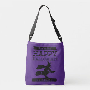 Typographic retro Halloween Crossbody Bag
