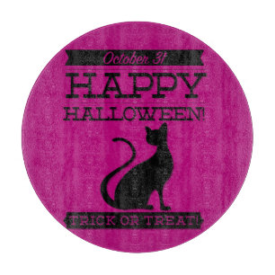 Typographic retro Halloween Cutting Board