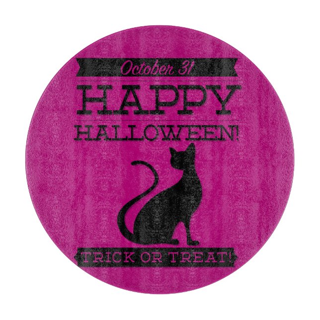 Typographic retro Halloween Cutting Board (Front)