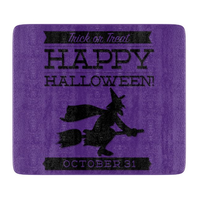 Typographic retro Halloween Cutting Board (Front)