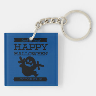 Typographic retro Halloween Key Ring