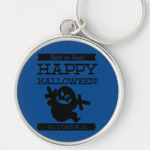 Typographic retro Halloween Key Ring