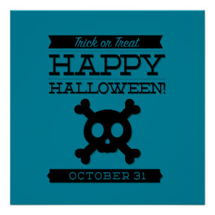 Typographic retro Halloween Poster