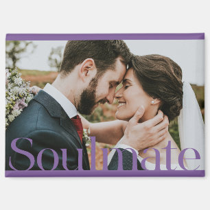 Typographic Soulmate Frame Design Magnet