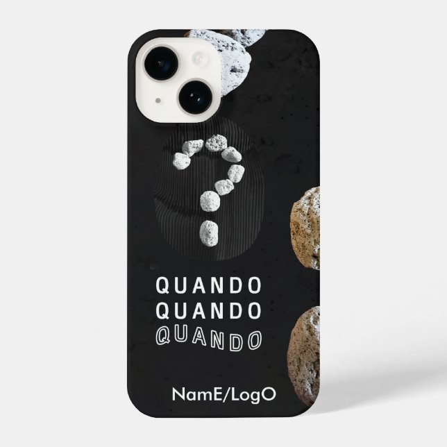 typography_3_now or never iPhone case (Back)