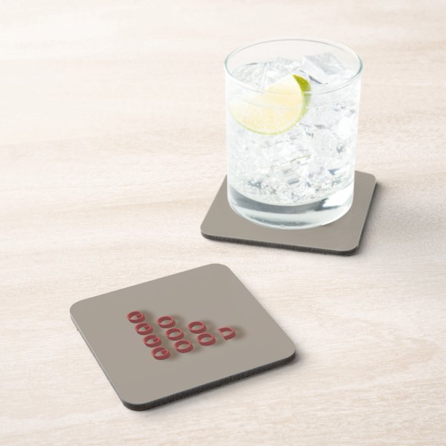 typography_4_very good hard plastic coaster (Right Side)