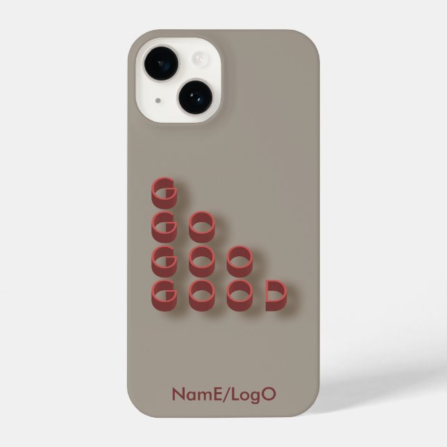 typography_4_very good iPhone case (Back)